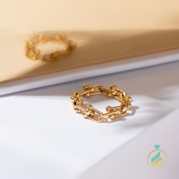 انگشتر طلای زرد میکی