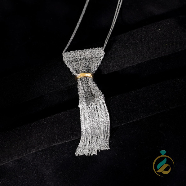 گردنبند طلای سفید کرواتی