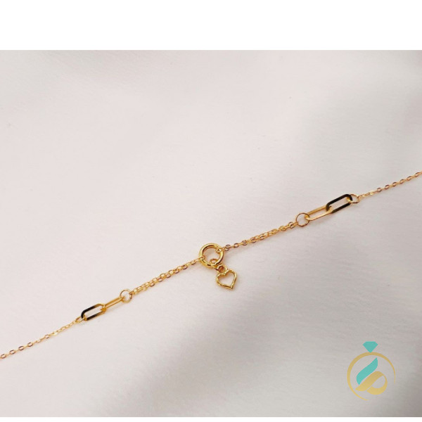 دستبند طلا طرح قلبی یکتاخواه
