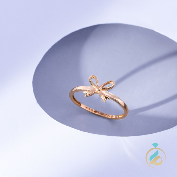 انگشتر طلای مینیمال پاپیون