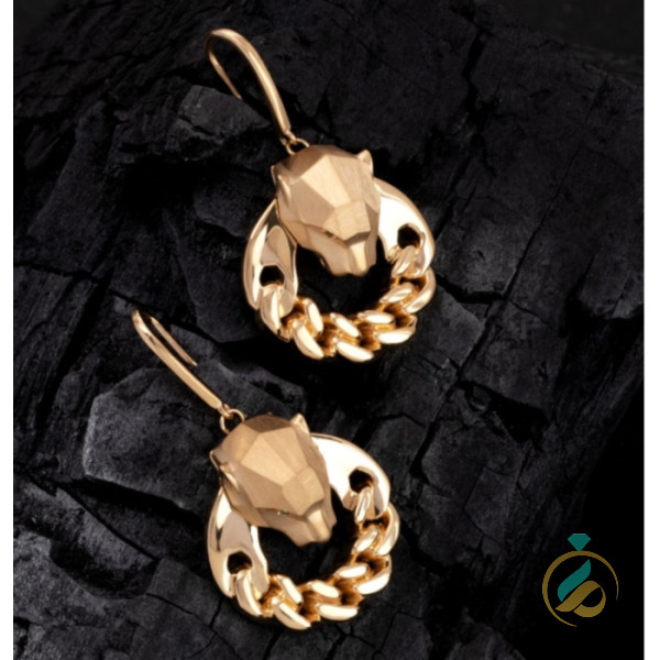 گوشواره طلای پنتر کارتیر