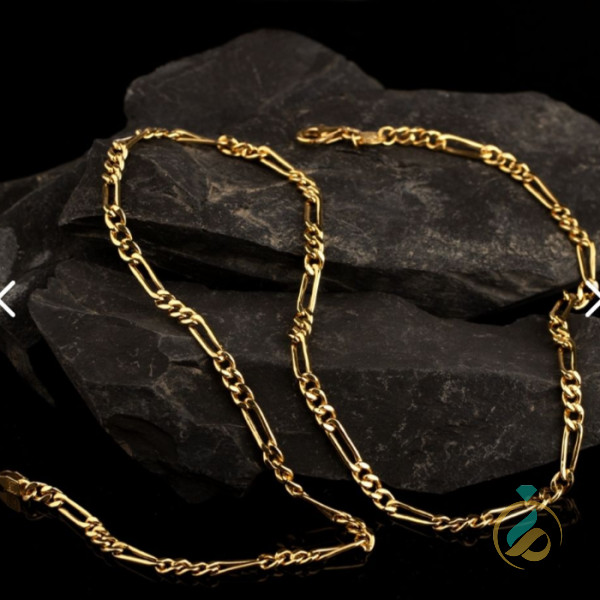 گردنبند طلای زرد فیگارو