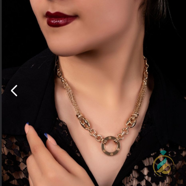 گردنبند طلای زرد ام جی ام