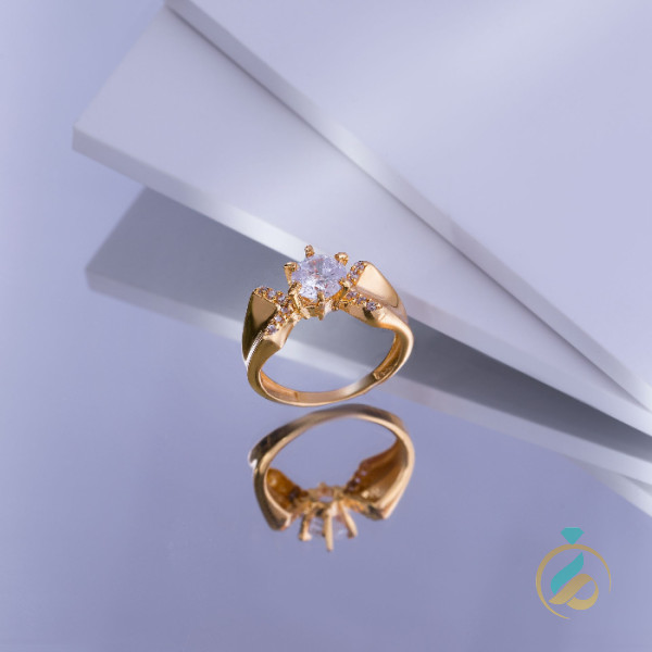 انگشتر طلای سولیتر فرح