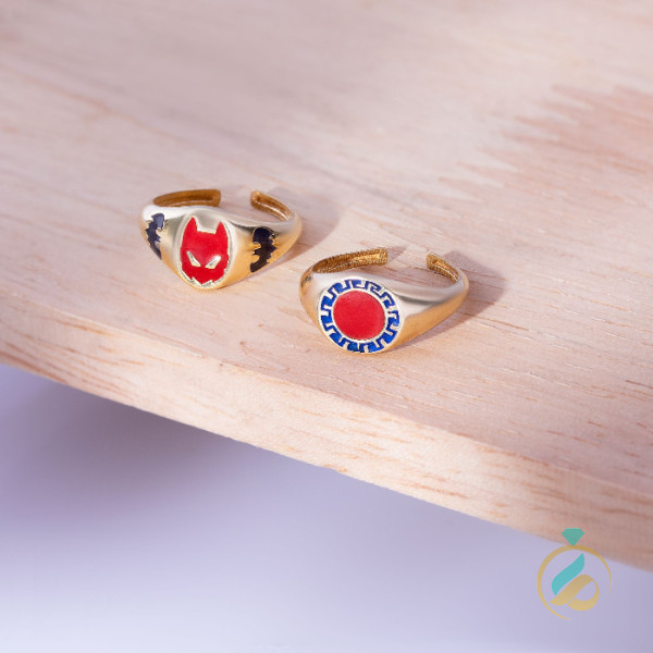 انگشتر طلای پسرانه بتمن