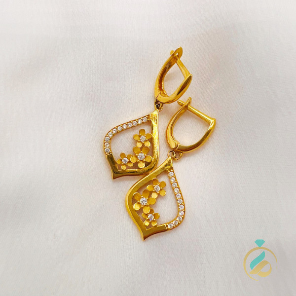 گوشواره طلا گل یکتاخواه