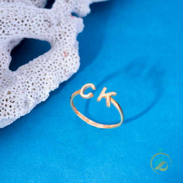 انگشتر طلای مینیمال ck