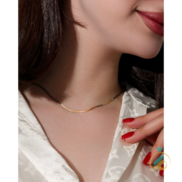 زنجیر گردنی طلا هرینگبون