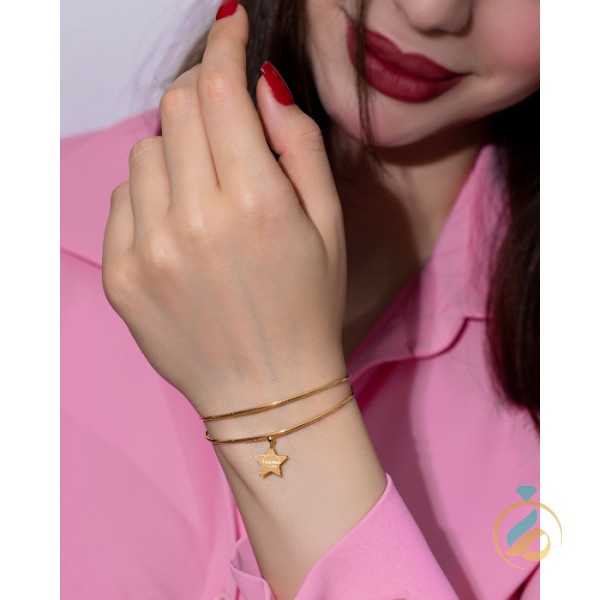دستبند طلای بنگل ستاره