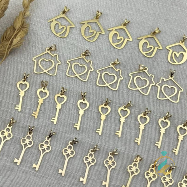 پلاک طلا کلید خونه 13 صفر