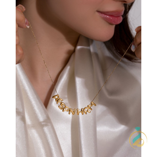 مدال آویز طلای حروف