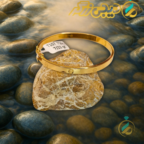 دستبند کارتیه لاو سایز ۱ زرد