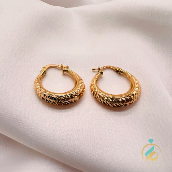 گوشواره طلا حلقه خاص یکتاخواه