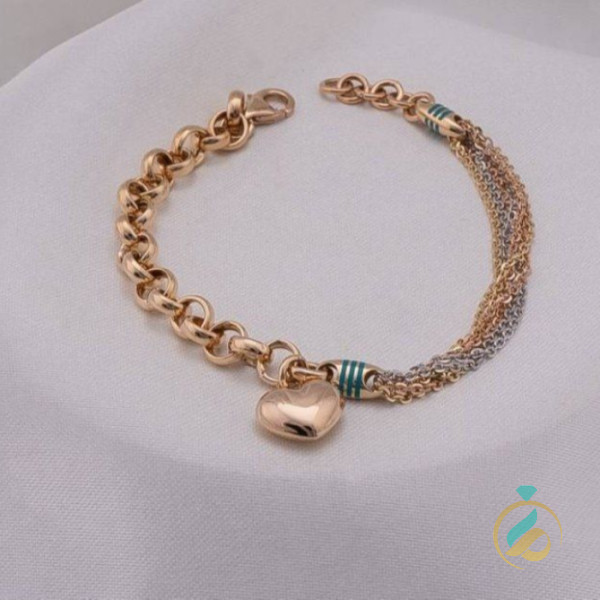 دستبند ام جی قلب براق