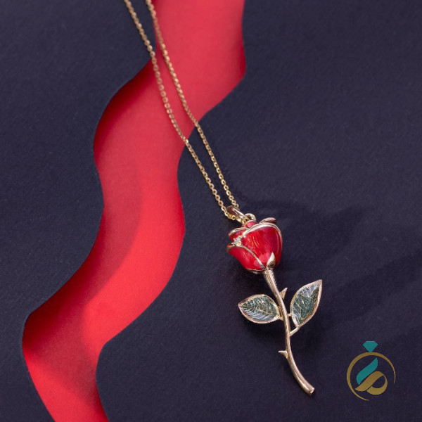 پلاک گردنی گل رز