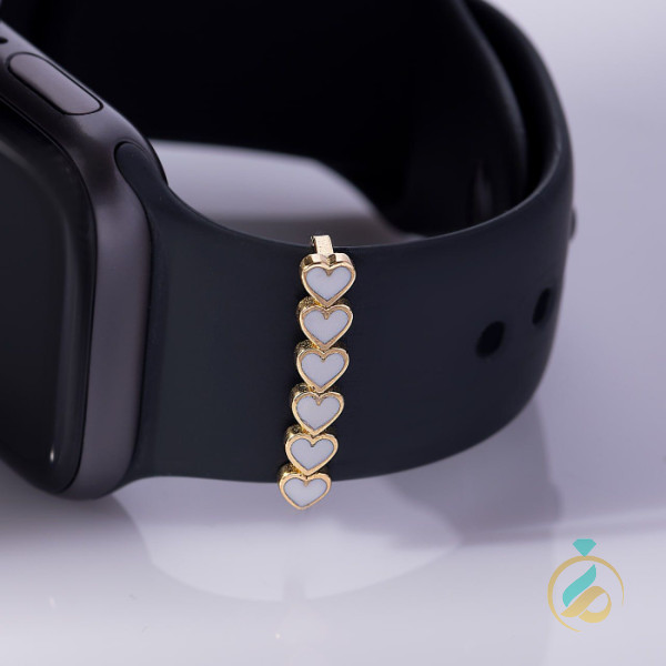 بند ساعت طلای قلبی