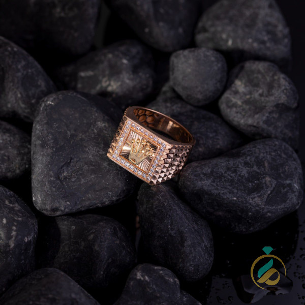 انگشتر مردانه طلا تاج
