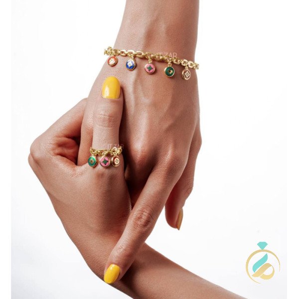 ست دستبند و انگشتر لویی