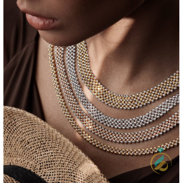 گردنبند طلای گوی تراش