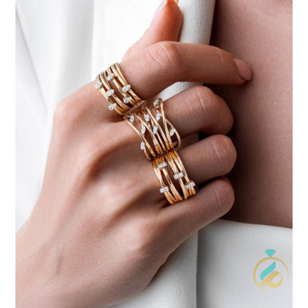 انگشتر طلای زرد لیزا