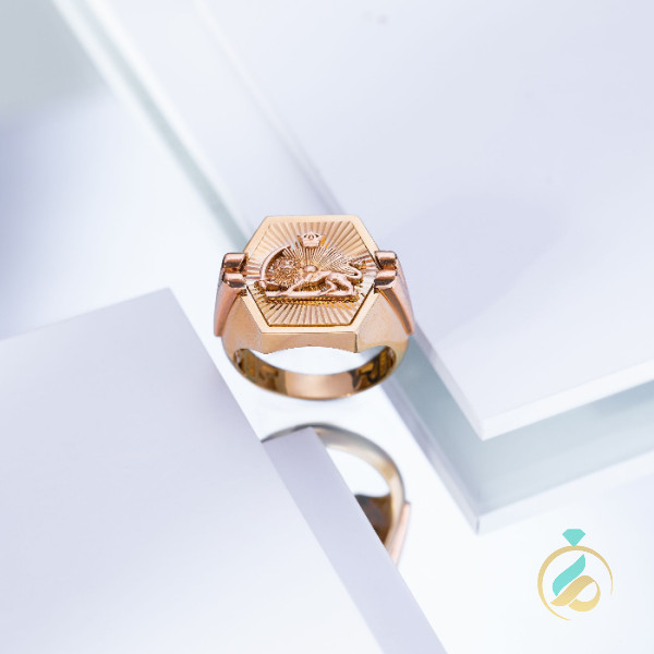 انگشتر طلا شیر نشان