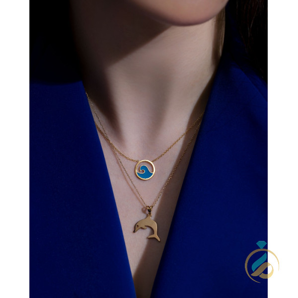 نیمست طلا مینیمال قطره