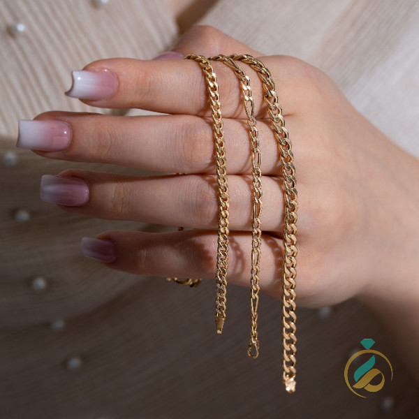 دستبند زنجیری طلای ماندگار