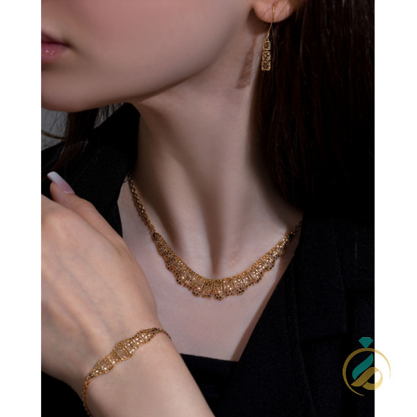 سرویس طلا زرد تراش