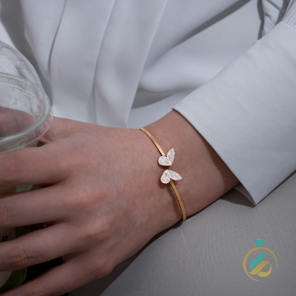 دسنبند بنگل پروانه طلایی