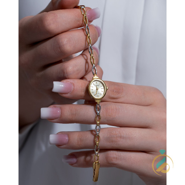 ساعت طلای ژنو دورنگ