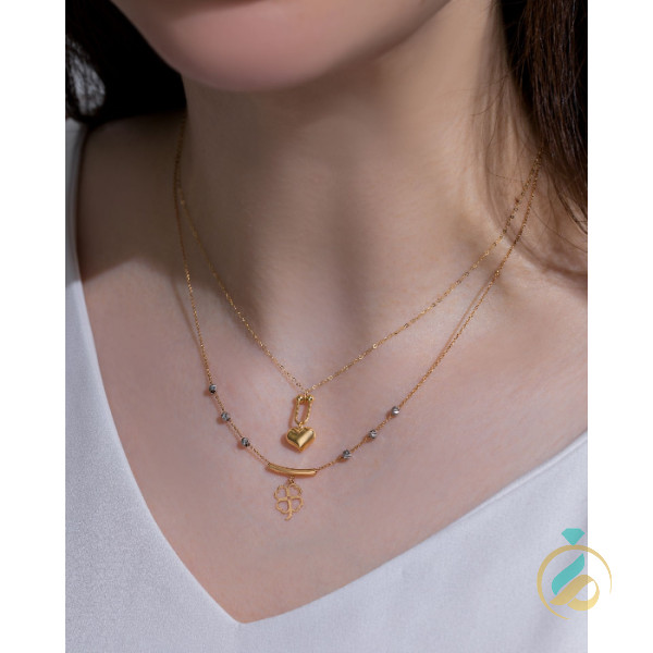 گردنبند طلا مینیمال گل