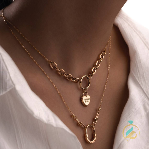 گردنبند طلای مینیمال تیفانی