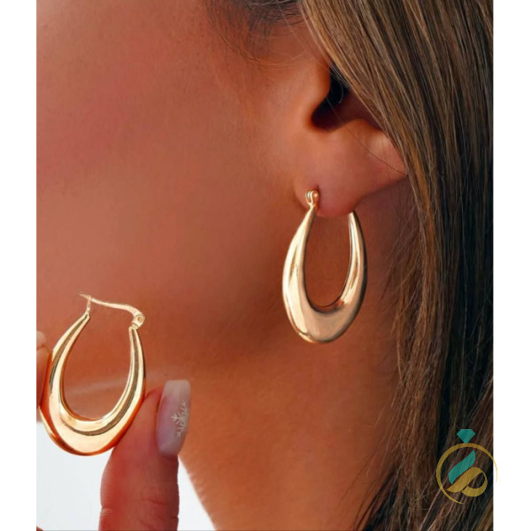 گوشواره طلا آکوا بیضی