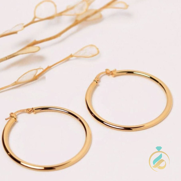 گوشواره طلا آکوا دایره