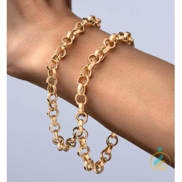 دستبند طلا زرد رولو