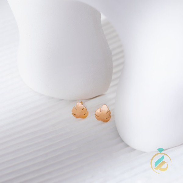 گوشواره طلا میخ برگ