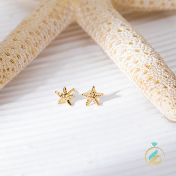 گوشواره طلا میخ ستاره