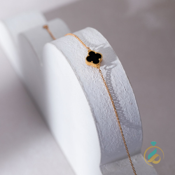 دستبند طلای ونکلیف مشکی