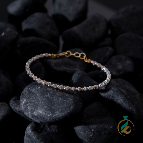 دستبند النگویی گوی دورنگ