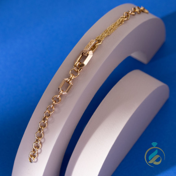 دستبند زنجیری طلا الین