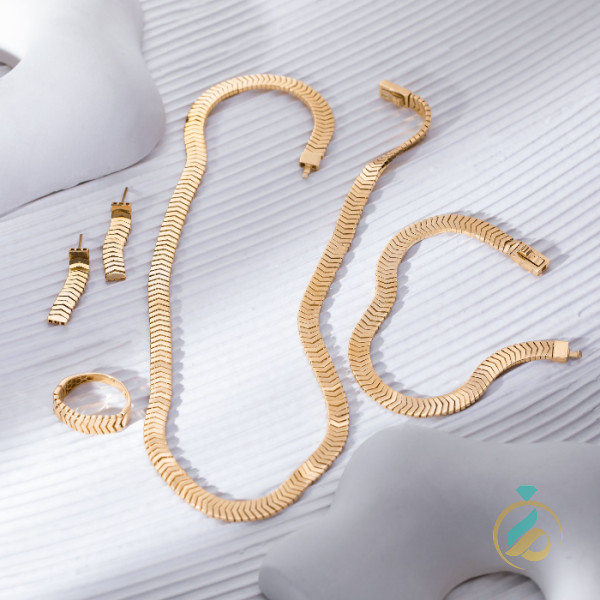 سرویس طلا زرد نورسته