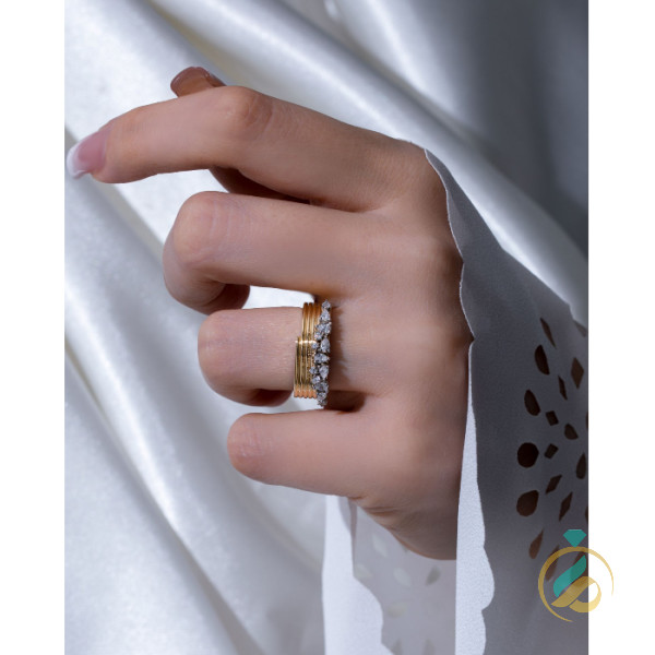 انگشتر طلا زرد راسا