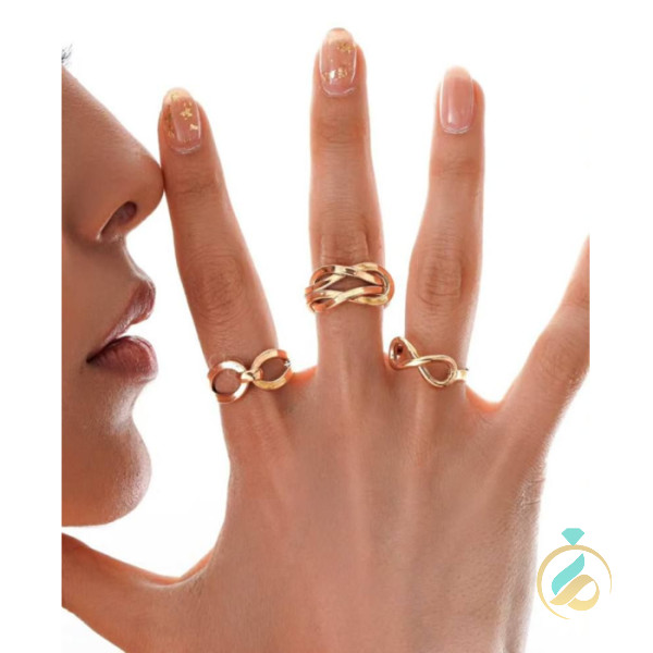 انگشتر طلا امگا بینهایت